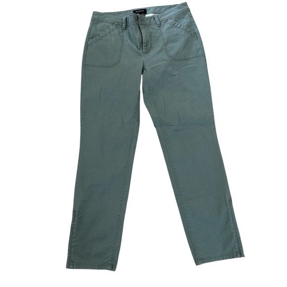 Talbots Women’s Green Straight Zippered Hem Leg Chino Pants Size 8 NWT - Picture 1 of 10